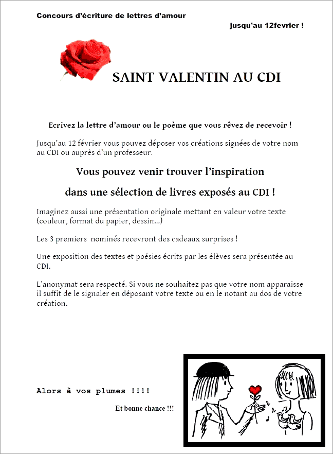concours St Valentin
