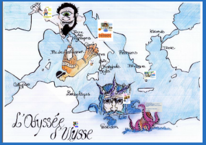 La lecture de l’Odyssée d'Ulysse de Homère a amené les élèves de 6e SEGPA du collège Saint-Jean (81) à faire une carte interactive retraçant cette épopée.